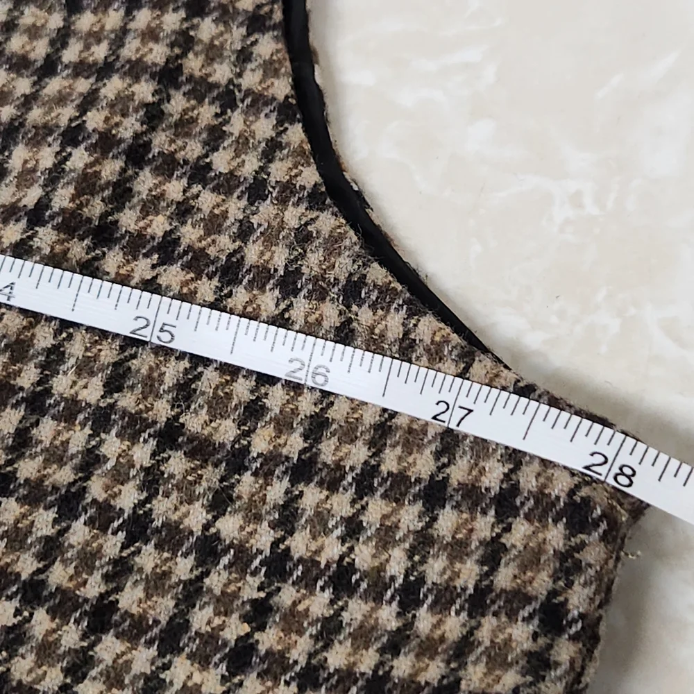 Schaefer Outfitter Laramie Western Wool Blend Vest 3XL Gun Club Houndstooth New - Picture 10 of 11